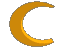 Yellow Spinning Crescent